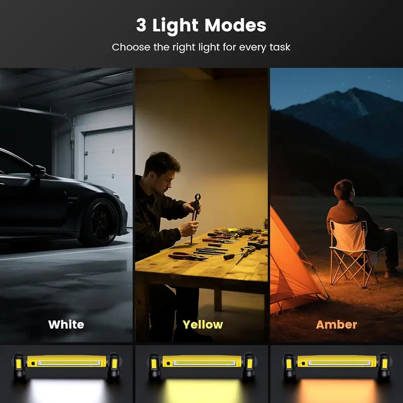 5200mAh USB-C Rechargeable LED Work Light Strip