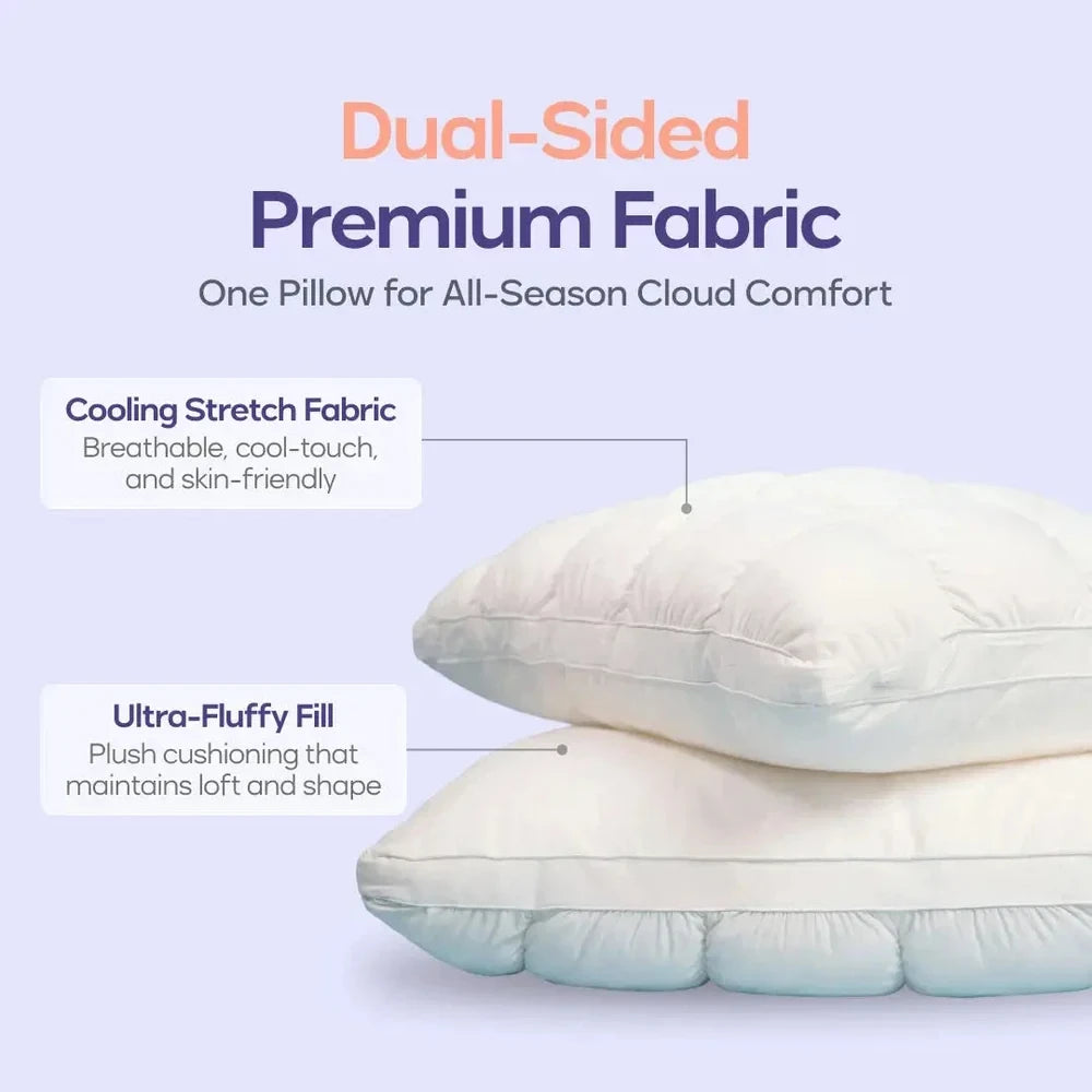 Cooling Puff Grid Pillow