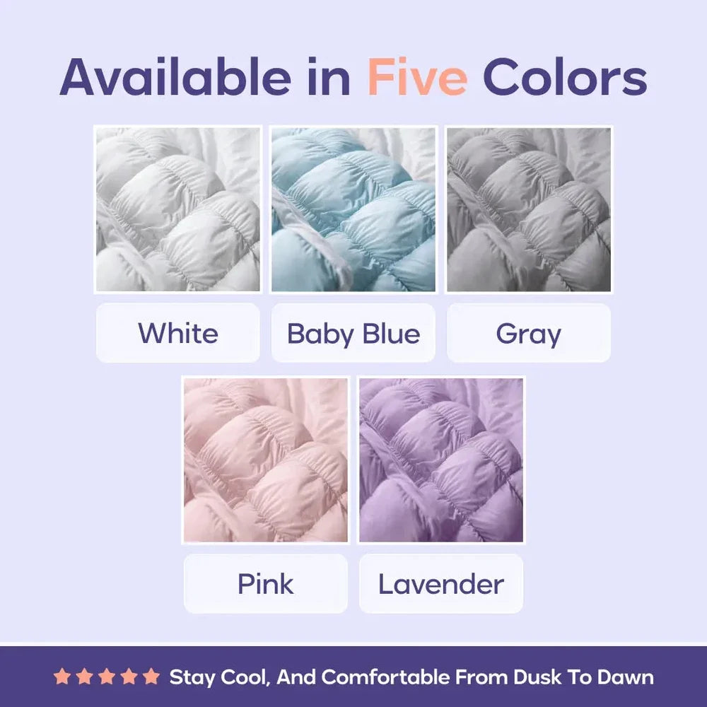 Cooling Puff Grid Pillow