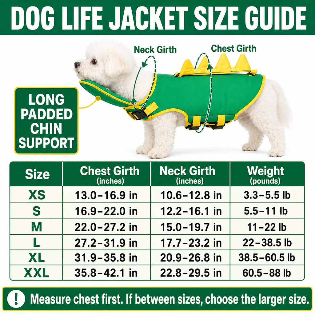 💦Premium Dog Life Vest for Swimming & Boating