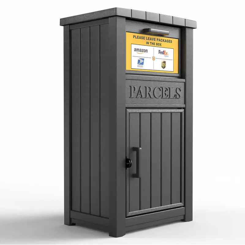 Outdoor parcel delivery box with lock, theft-proof and waterproof