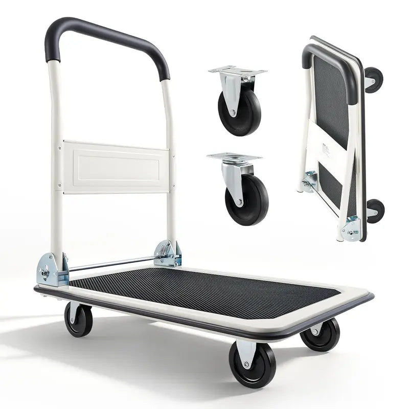 Steel folding cart with a load capacity of up to 330 pounds