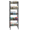 Wall-mounted five-level children's bookshelf, baby room toy storage rack