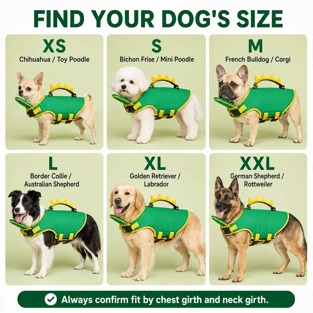 💦Premium Dog Life Vest for Swimming & Boating