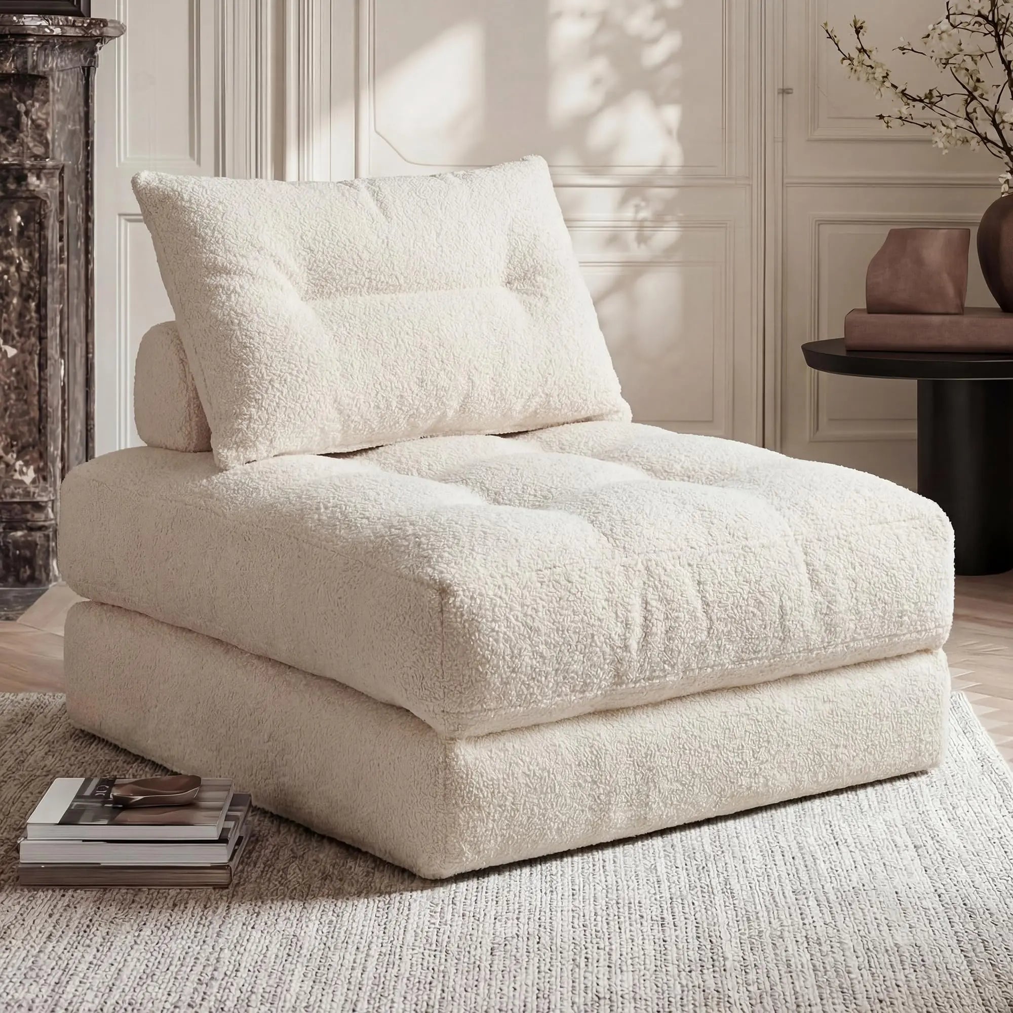 Folding Sofa Bed, 3-in-1 Convertible Recliner Bed