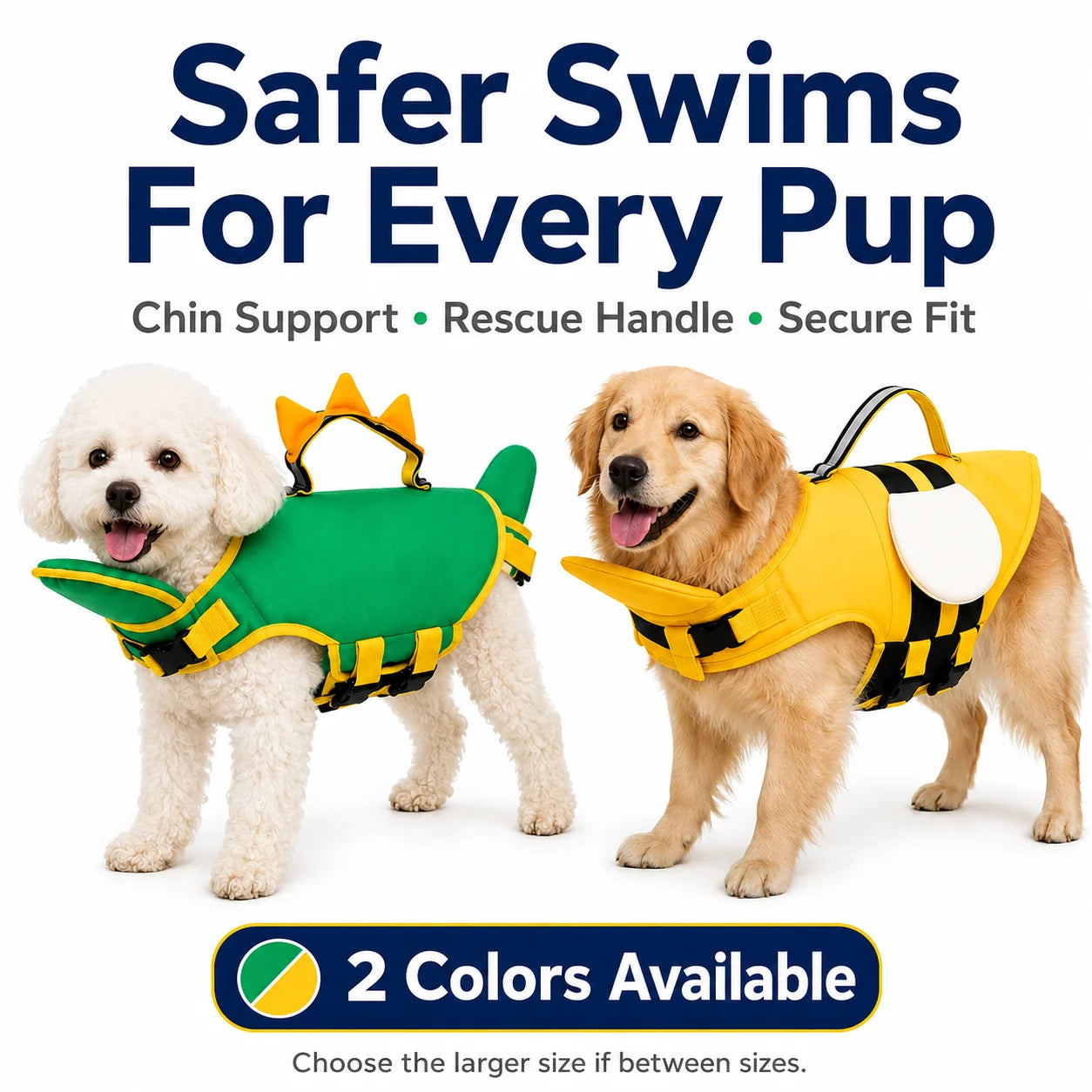 💦Premium Dog Life Vest for Swimming & Boating