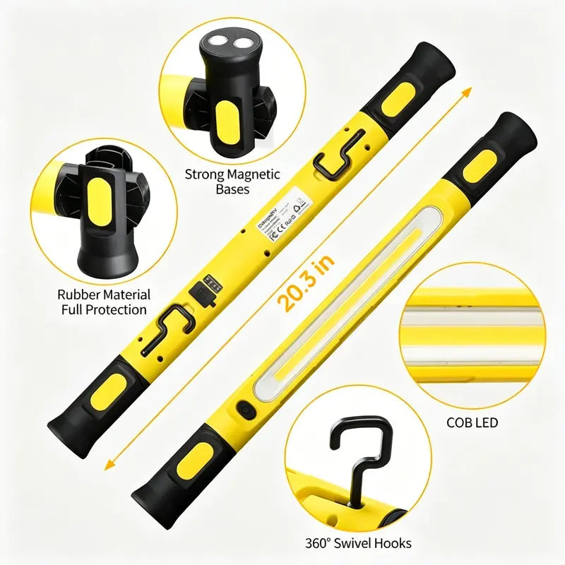 5200mAh USB-C Rechargeable LED Work Light Strip
