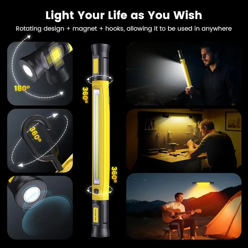 5200mAh USB-C Rechargeable LED Work Light Strip