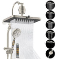 13-Inch High-Pressure Rainfall Shower Head Combo – 10-Mode Handheld Sprayer & Adjustable Extension Arm