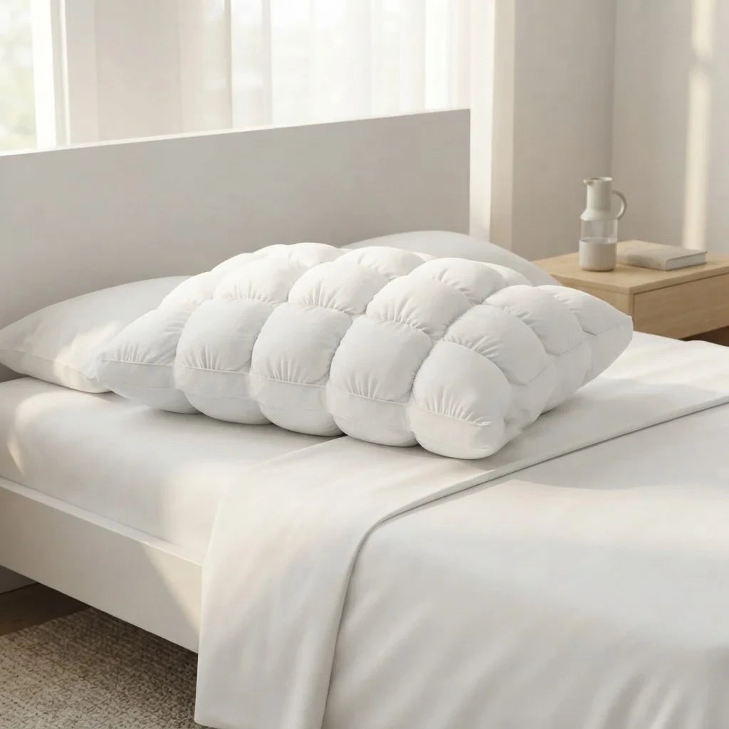Cooling Puff Grid Pillow